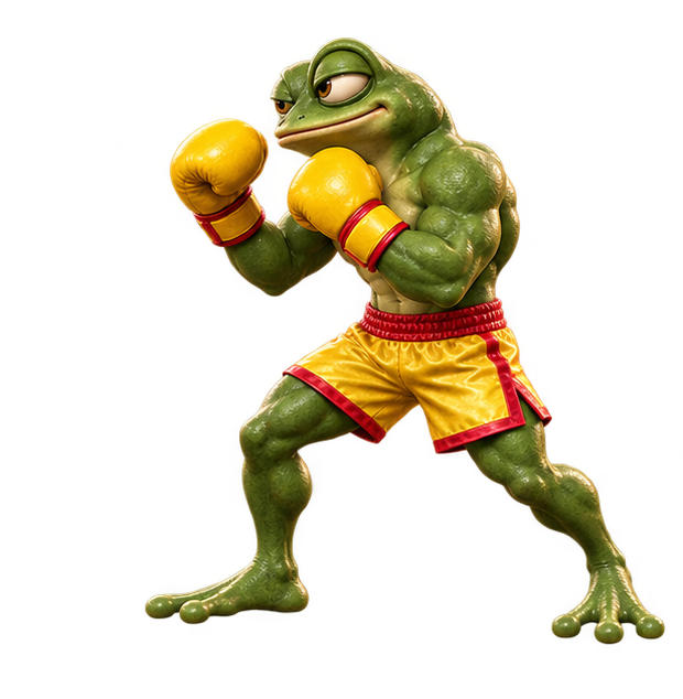 Green frog boxer